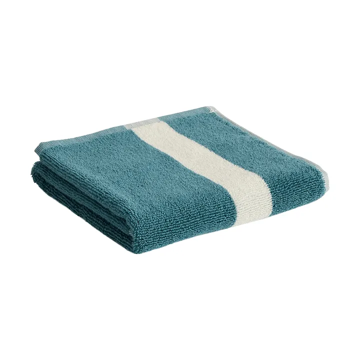 Serviette Stripe - Petrol blue, 40x60 cm - HAY
