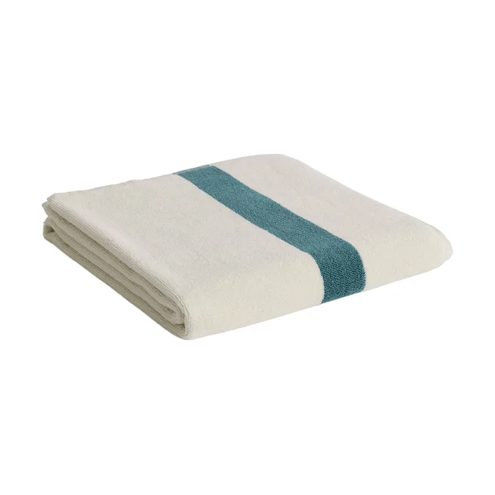 Serviette Stripe - Petrol blue, 70x140 cm - HAY