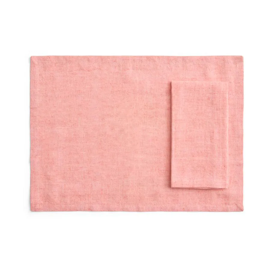 Sets de table/serviettes Tavolo, Lot de 4, Soft coral HAY