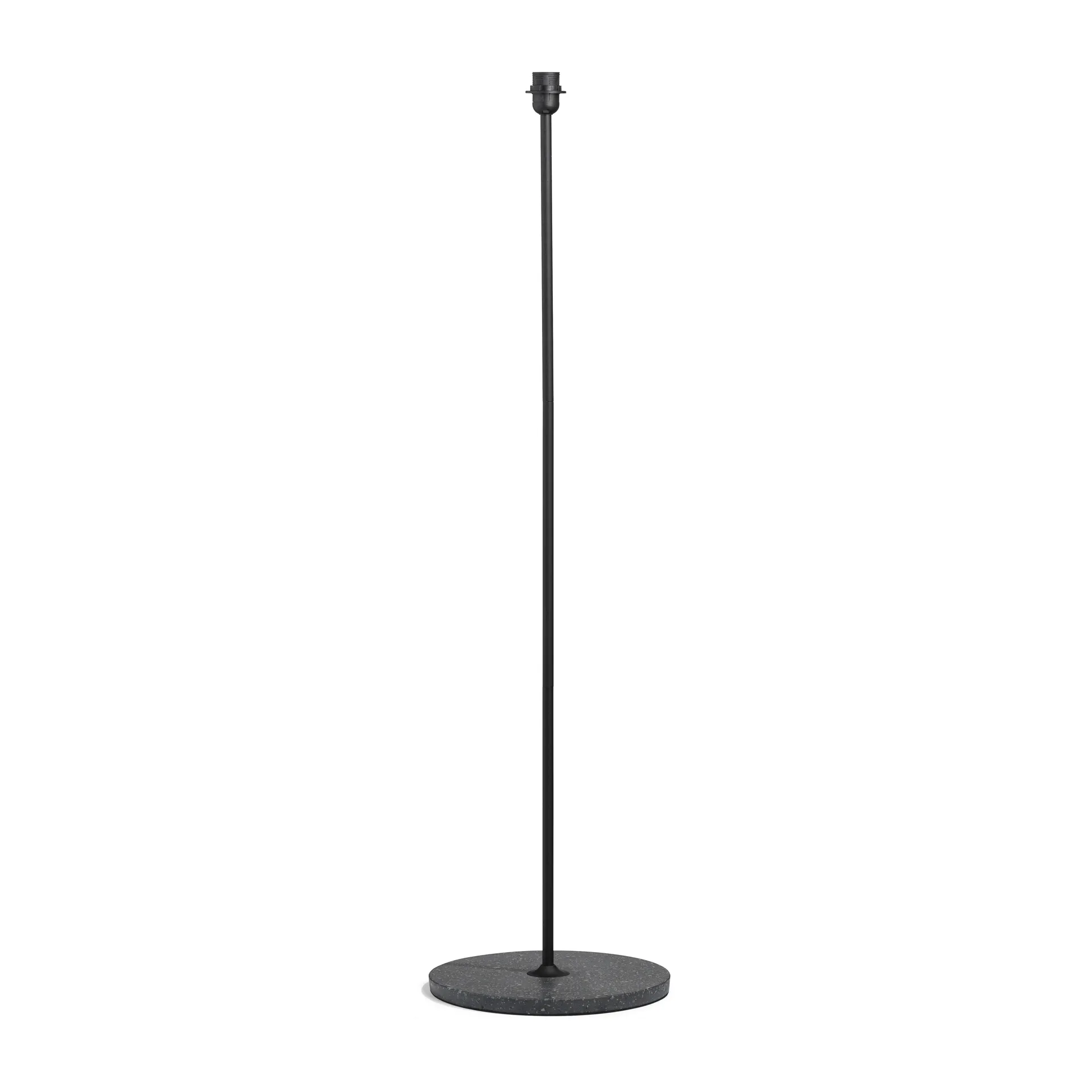Support de sol Common 129 cm, Noir doux-noir terrazzo HAY