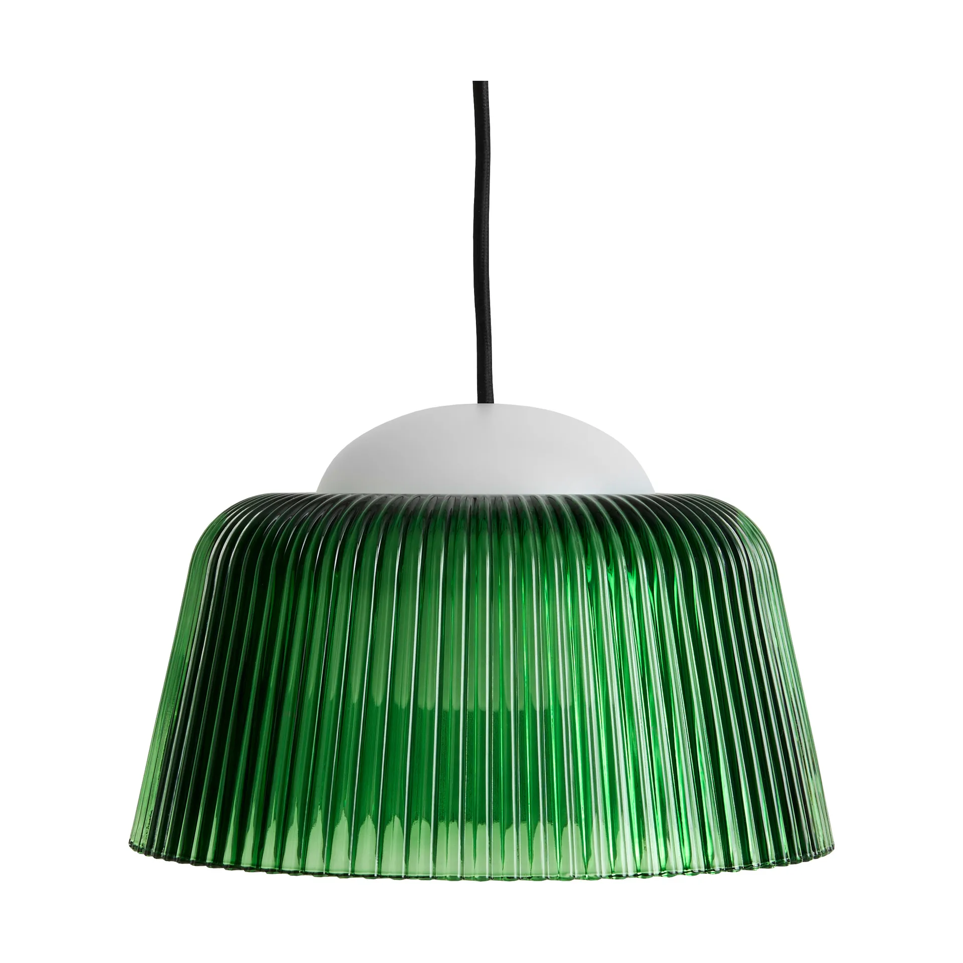 Suspension Brim Bottle Ø24,5 cm, Green glass HAY
