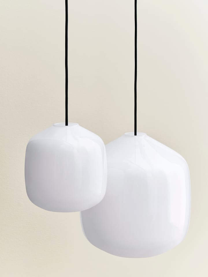 Suspension Buoy Ø20 cm, Opal glass-amber yellow HAY