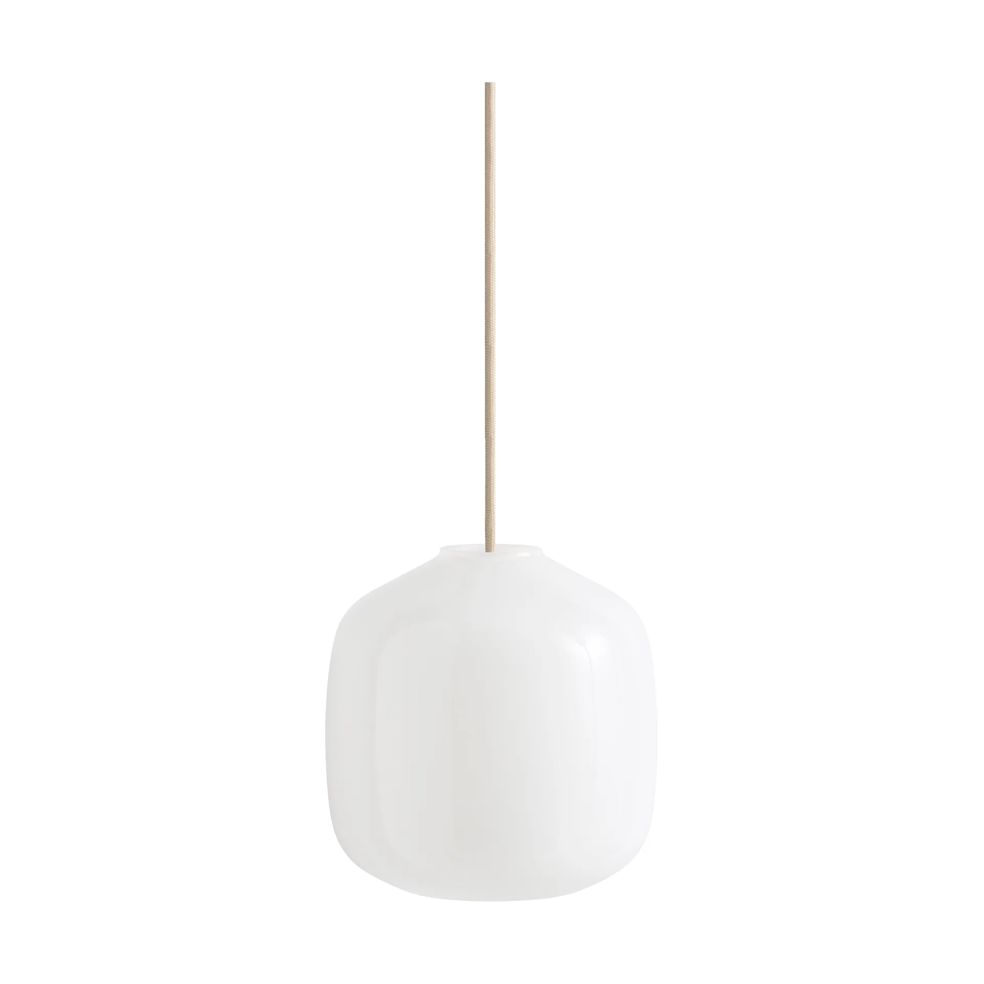 Suspension Buoy Ø20 cm, Opal glass-beton grey HAY