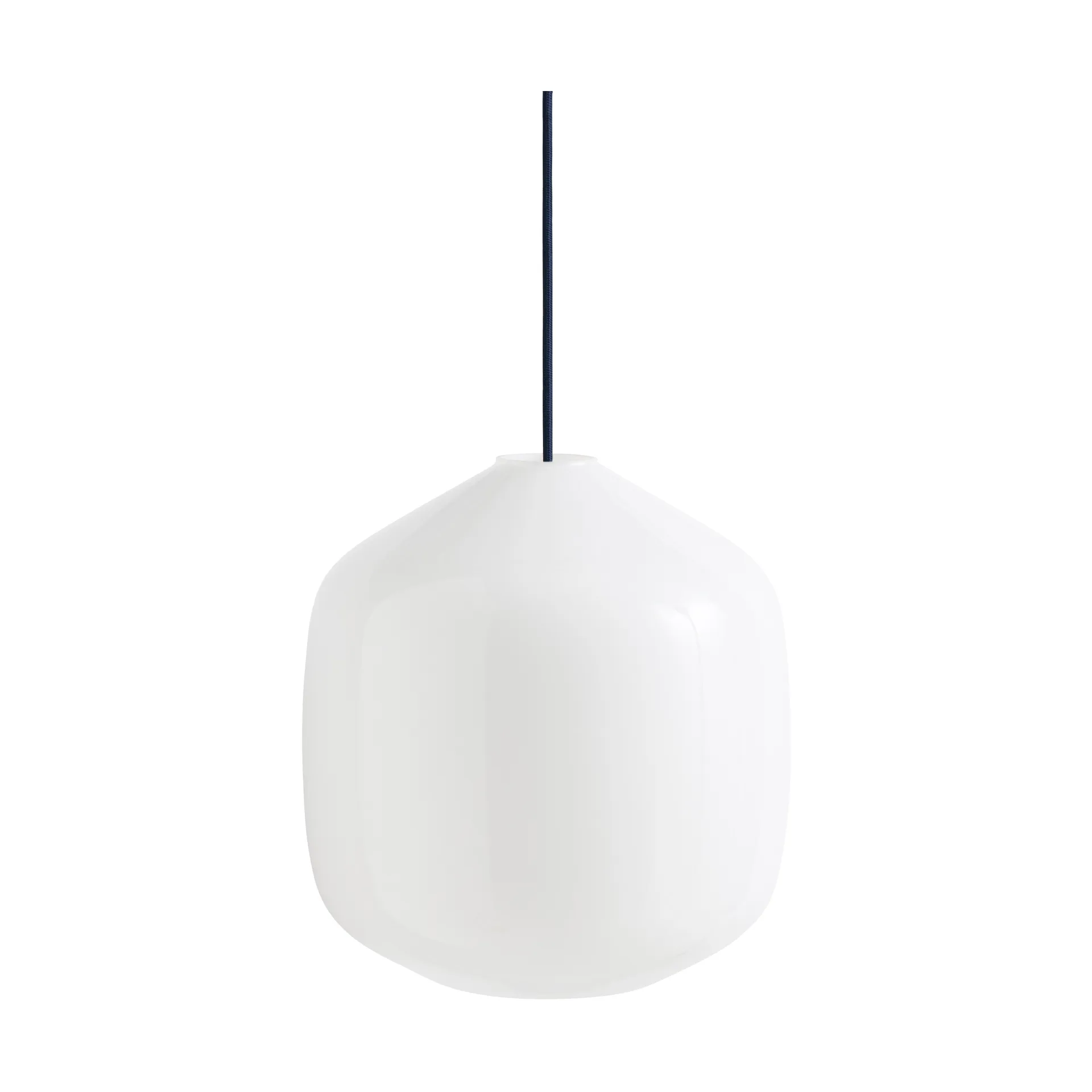 Suspension Buoy Ø30 cm, Opal glass-anthracite blue HAY