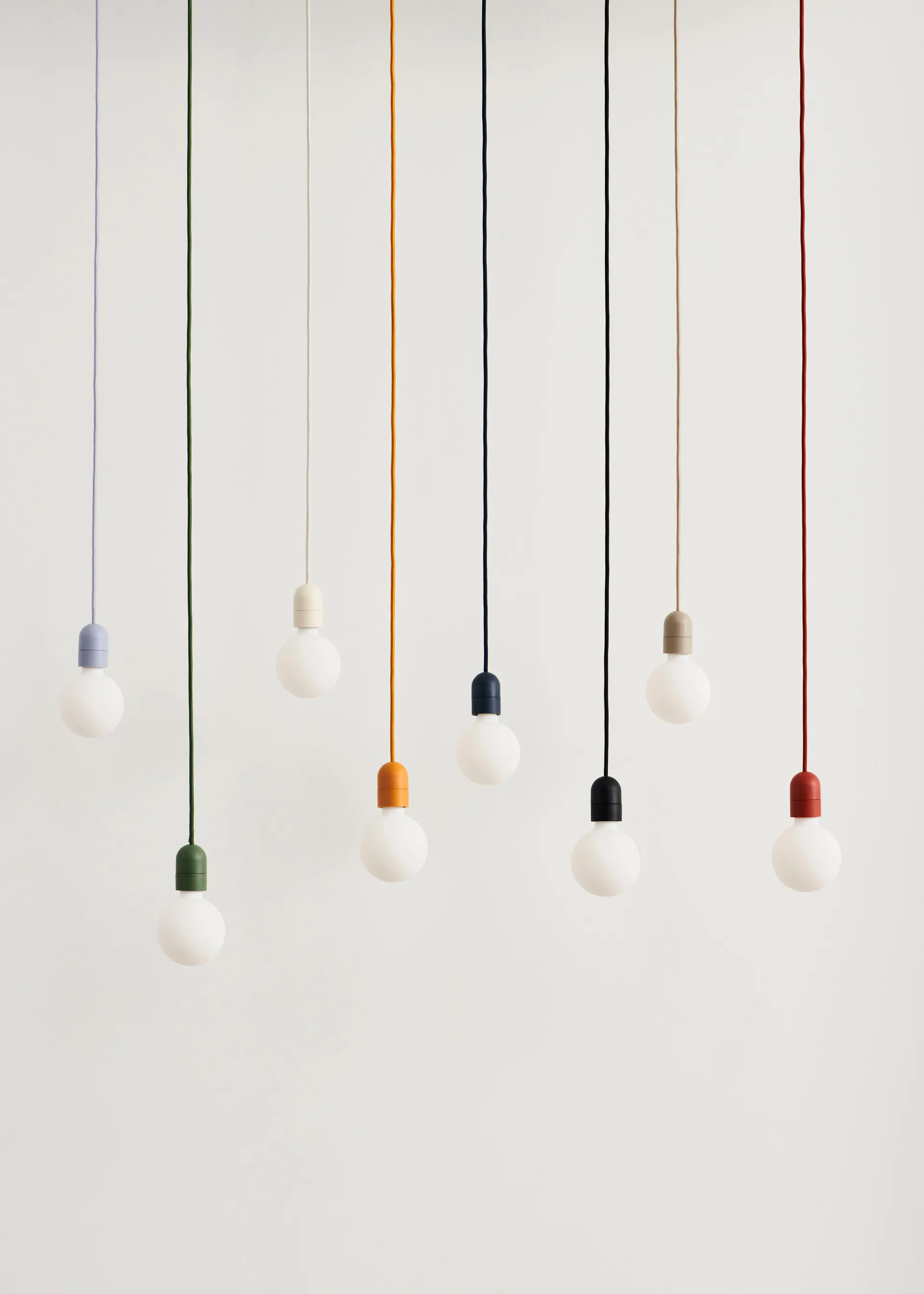 Suspension Common Pendant Cord set Ø12 cm, Soft black HAY