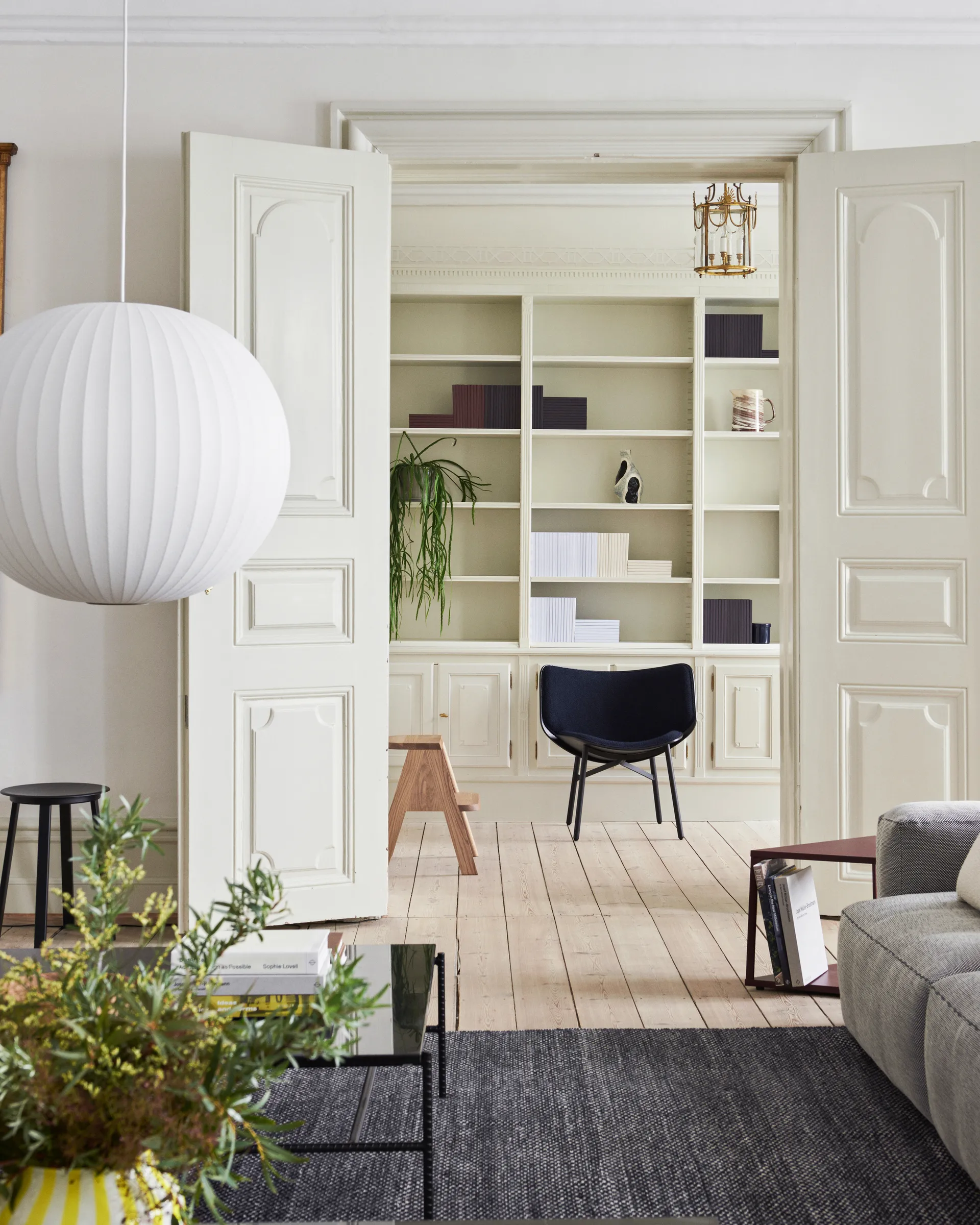 Suspension L Nelson Bubble Ball, Off white HAY