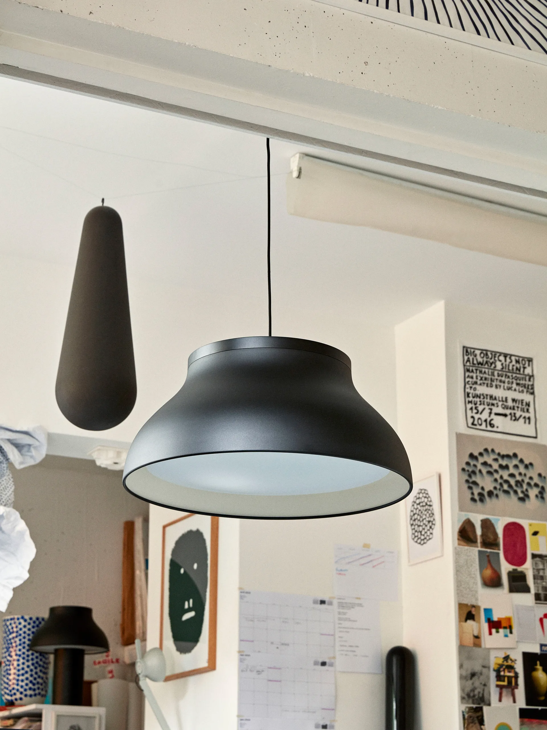 Suspension L PC pendant Ø60 cm, Soft black HAY