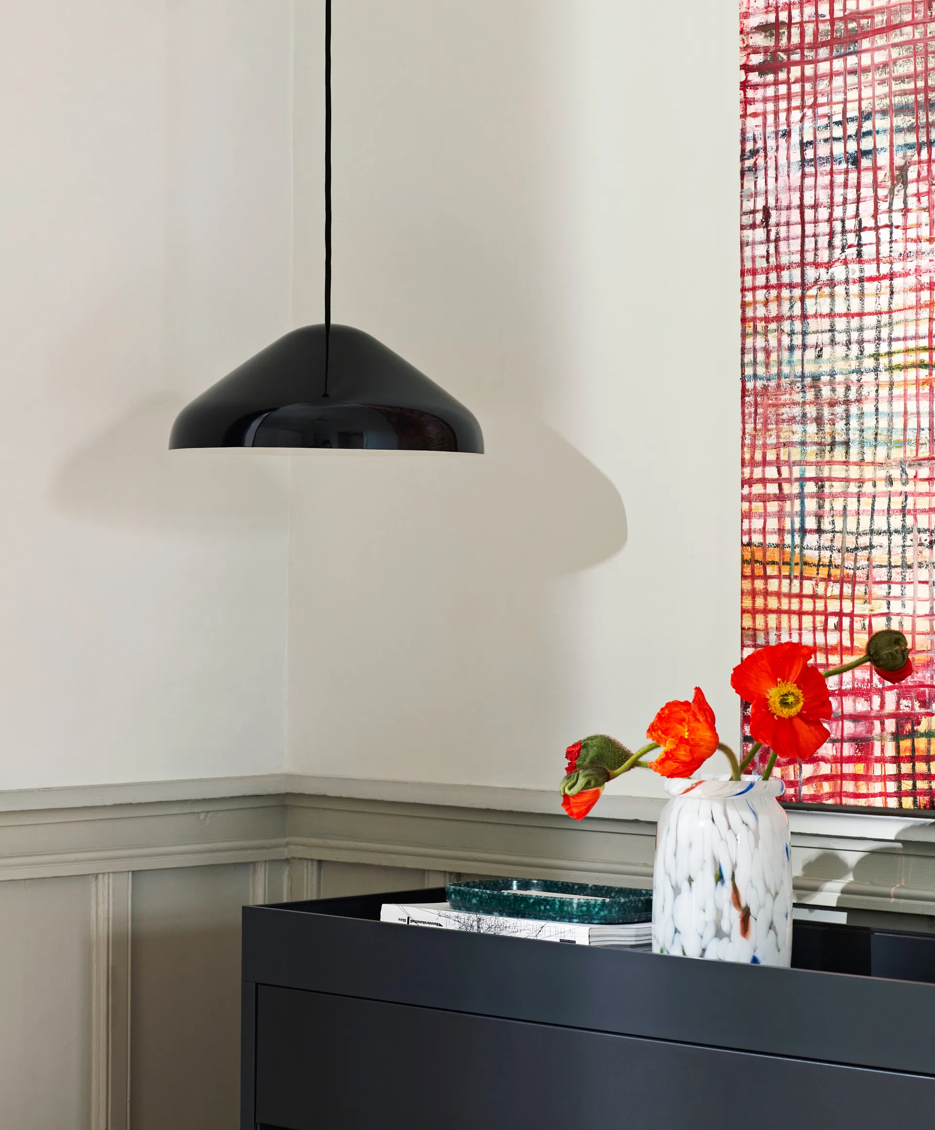 Suspension Pao Steel Ø35 cm, Soft black HAY