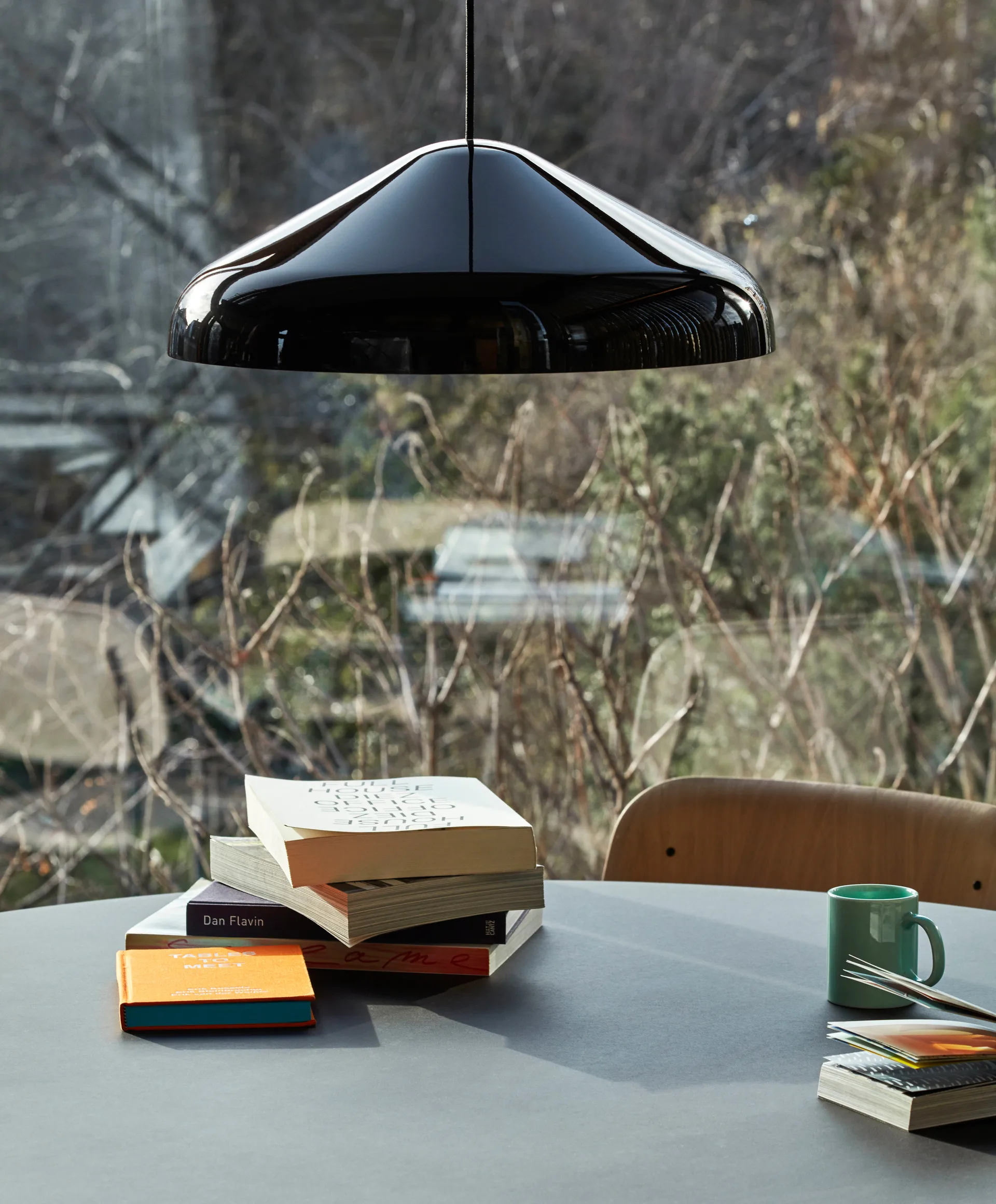 Suspension Pao Steel Ø47 cm, Soft black HAY