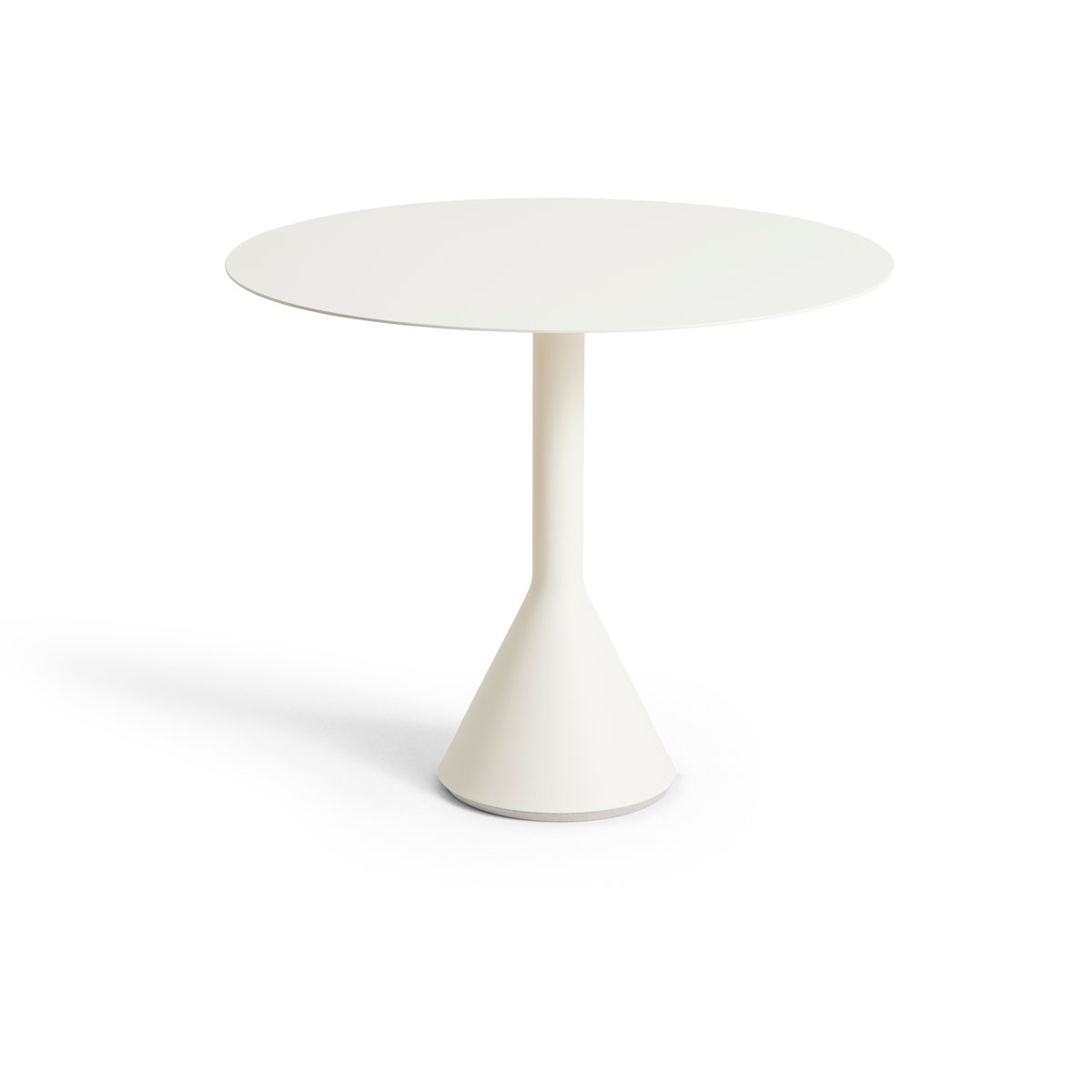 HAY Table à café ronde Palissade Cone Cream white, o90 cm