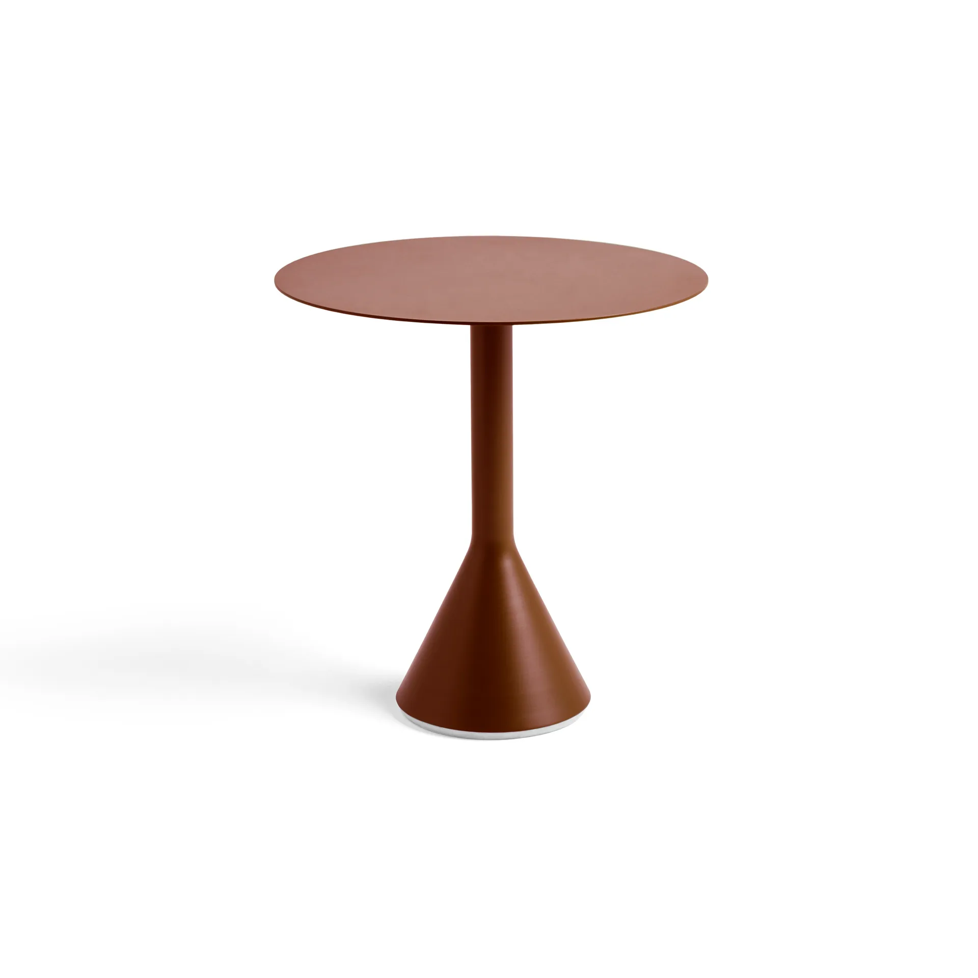 Table à café ronde Palissade Cone, Iron red, Ø70 cm HAY