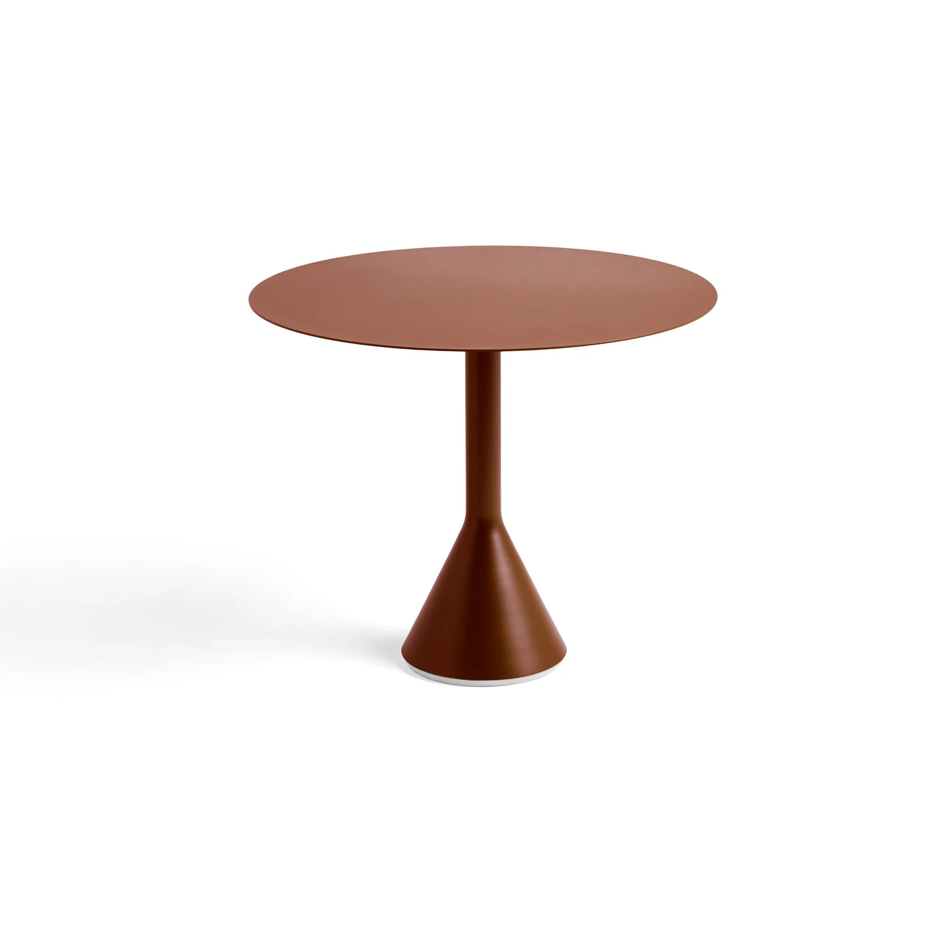 Table à café ronde Palissade Cone, Iron red, Ø90 cm HAY