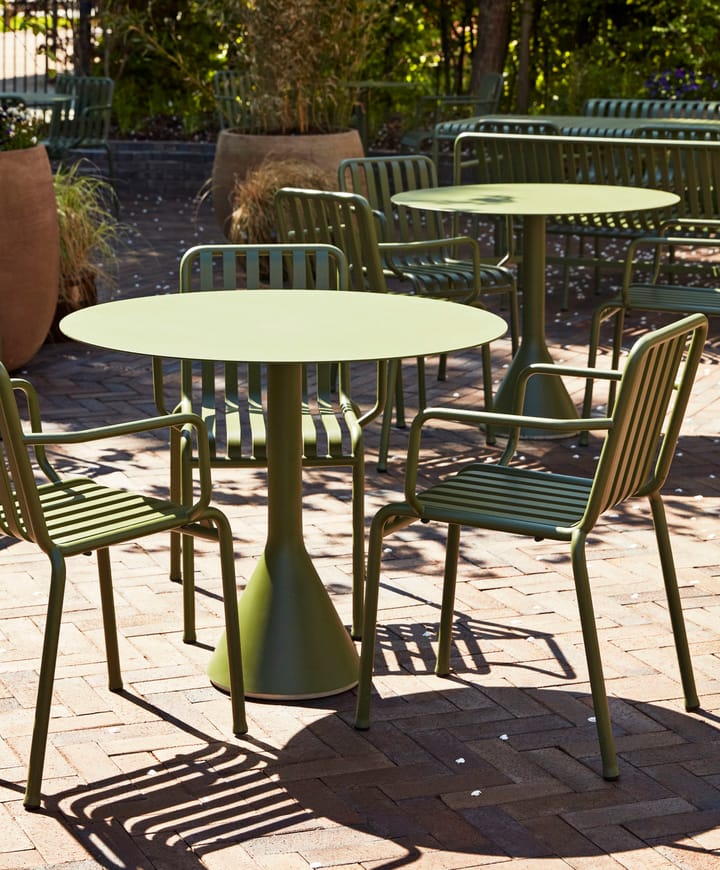 Table à café ronde Palissade Cone, Olive, ø90 HAY