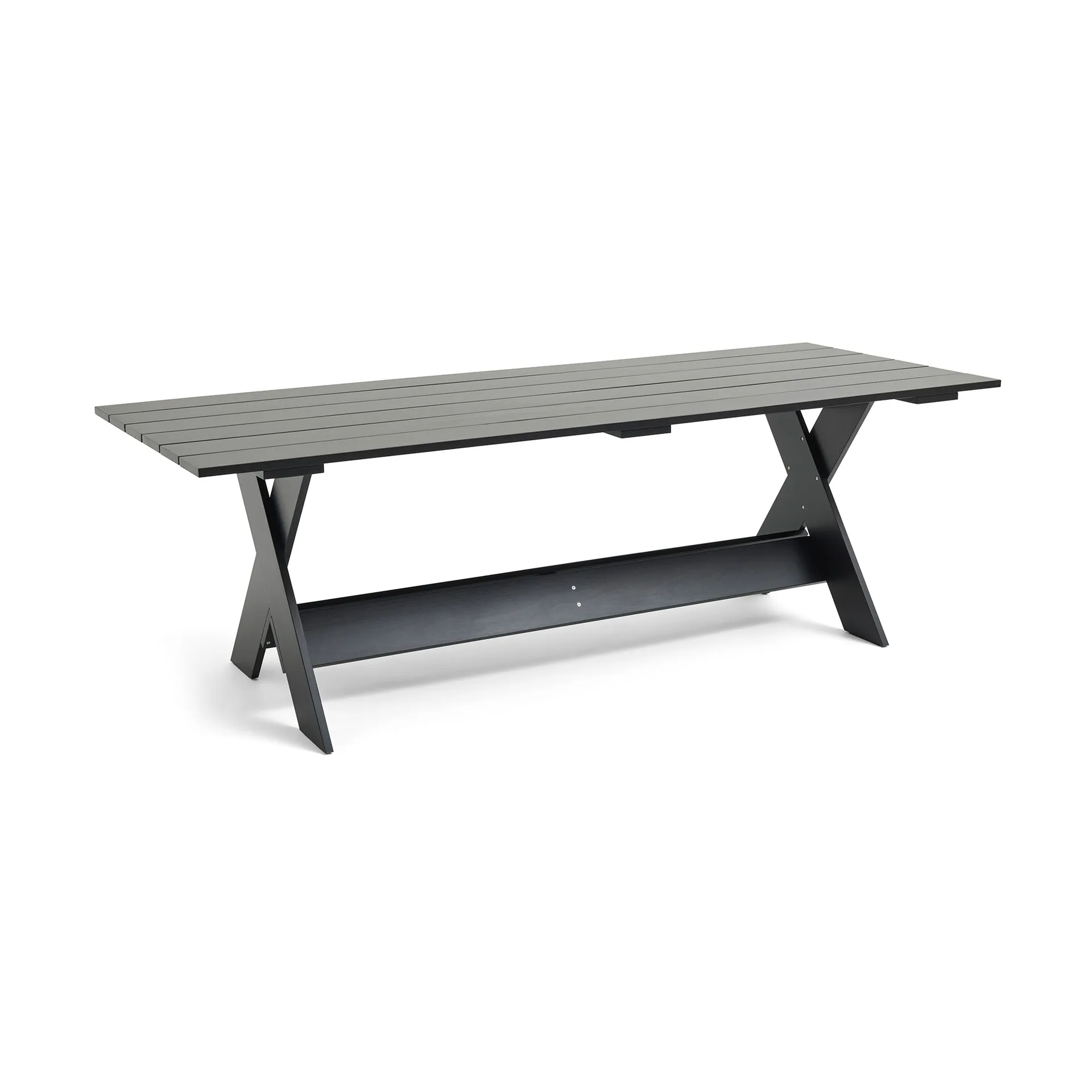 Table à manger Crate Dining Table 230x89,5 cm pin laqué, Black HAY