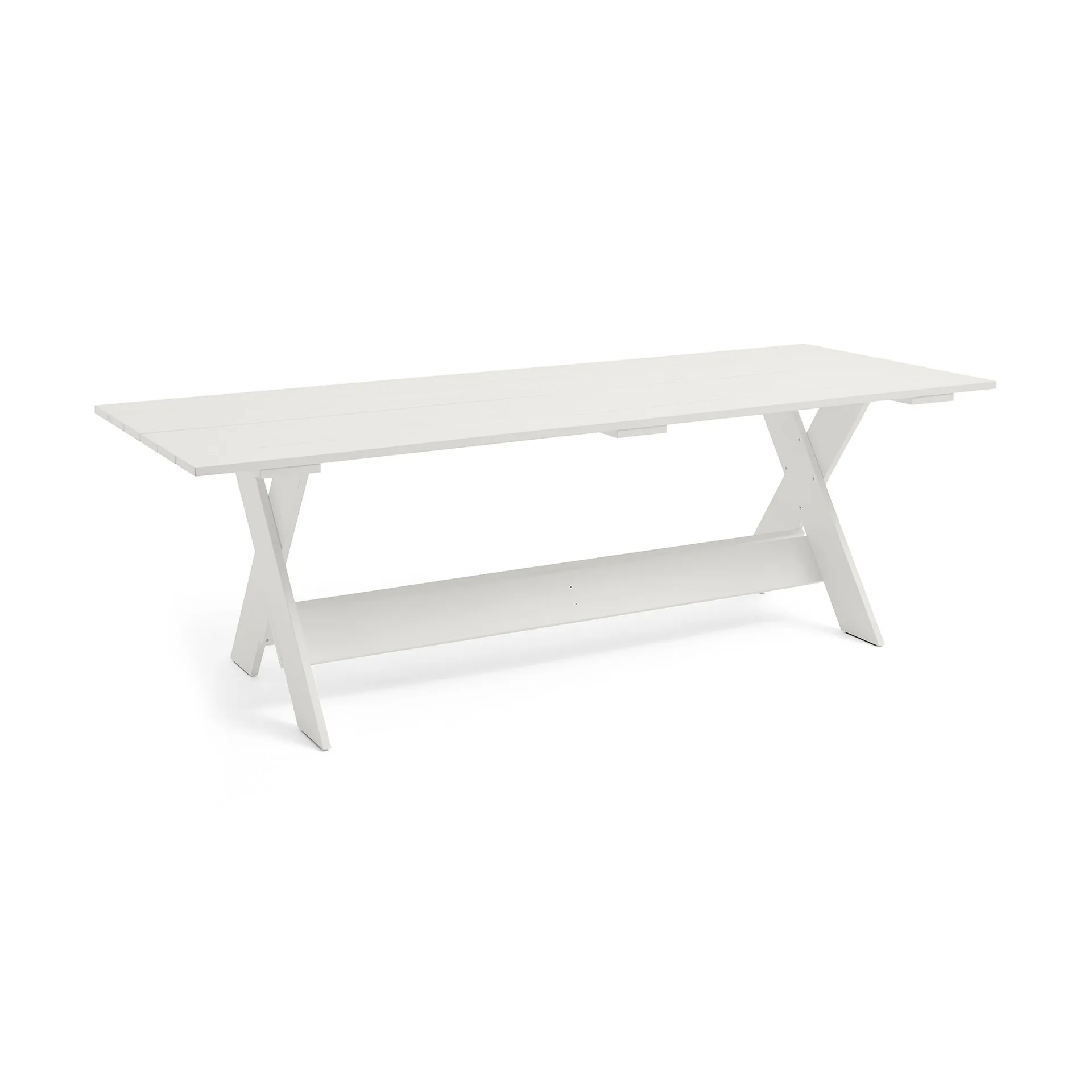 Table à manger Crate Dining Table 230x89,5 cm pin laqué, White HAY