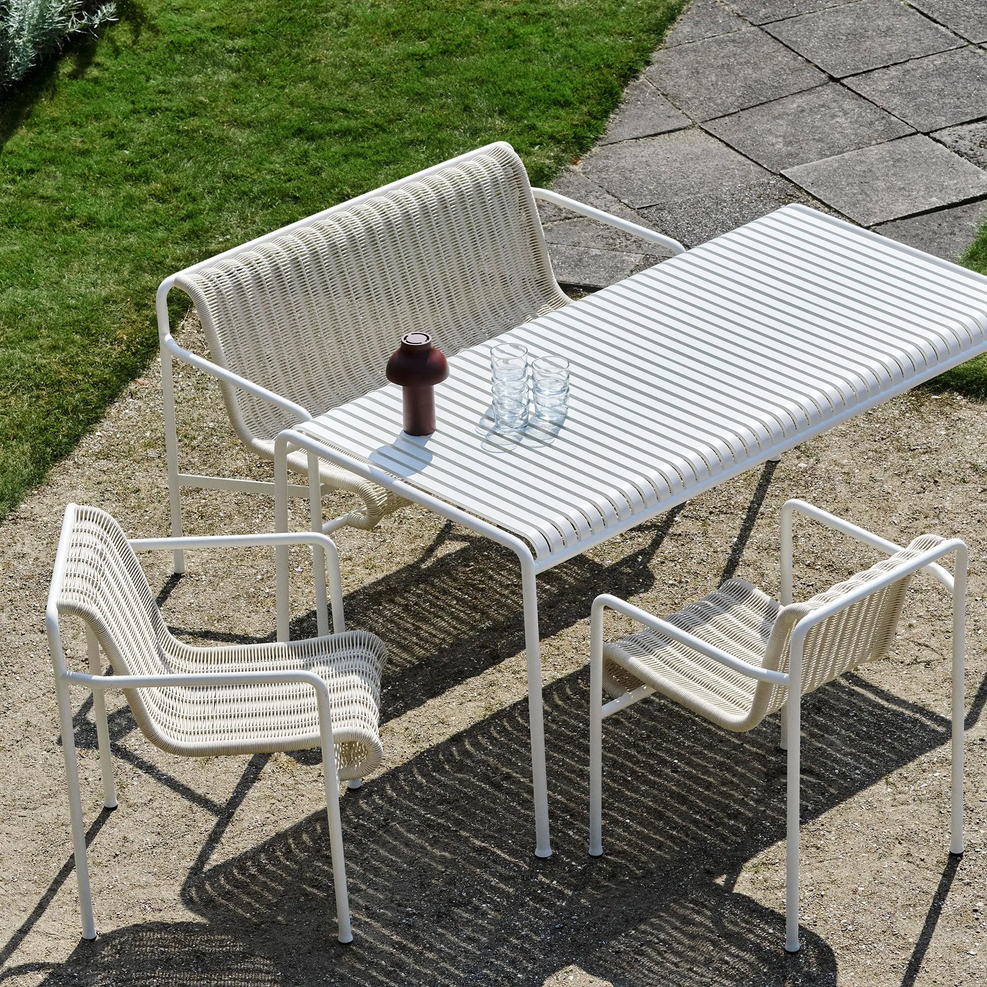 Table à manger Palissade 170x90 cm, Cream white HAY