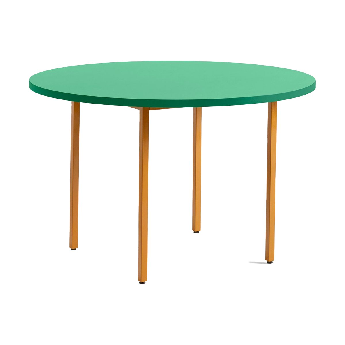 HAY Table à manger Two-Colour o120 cm Ochre-green mint