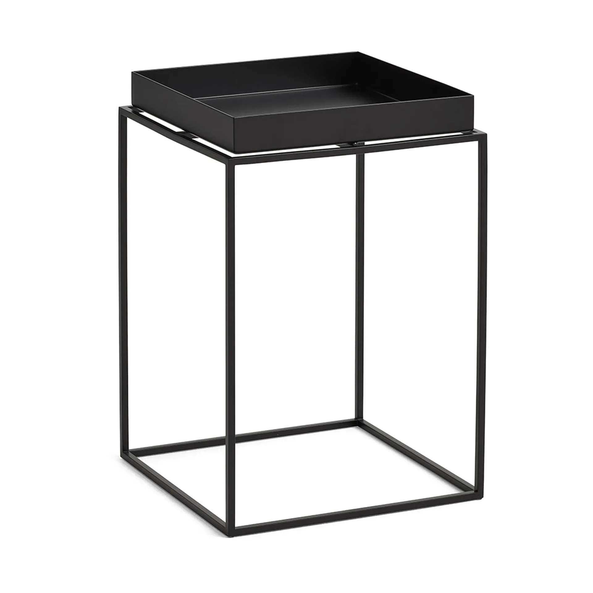 Table à plateau Tray Table medium, Black, 30x30x44 cm HAY