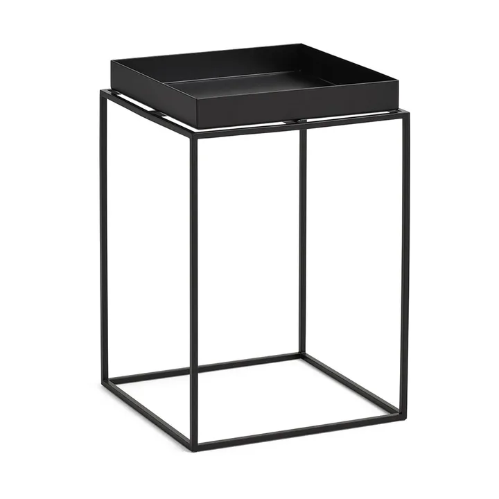 Table à plateau Tray Table medium - Black, 30x30x44 cm - HAY