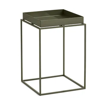 Table à plateau Tray Table medium - Olive green, 30x30x44 cm - HAY