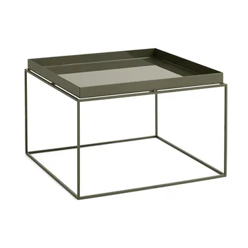 Table à plateau Tray Table medium - Olive green, 60x60x39 cm - HAY