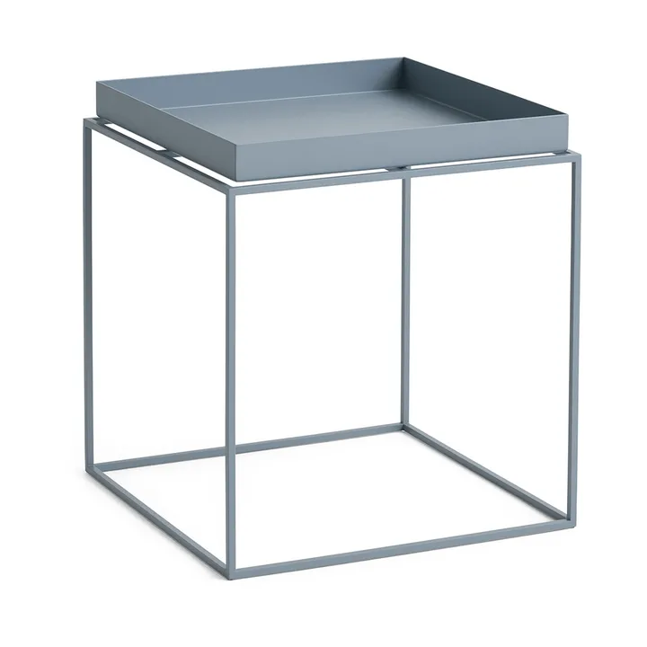 Table à plateau Tray Table medium - Pigeon blue, 40x40x44 cm - HAY