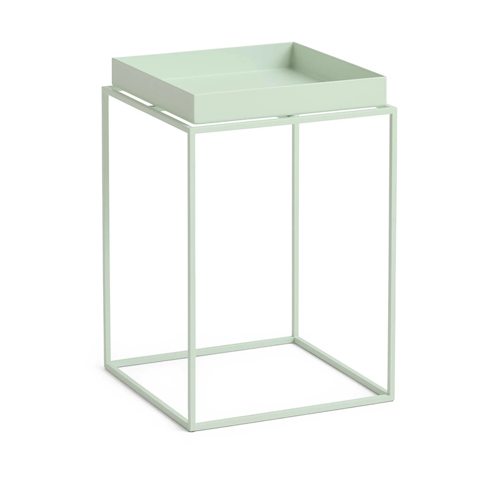 Table à plateau Tray Table medium, Soft mint, 30x30x44 cm HAY