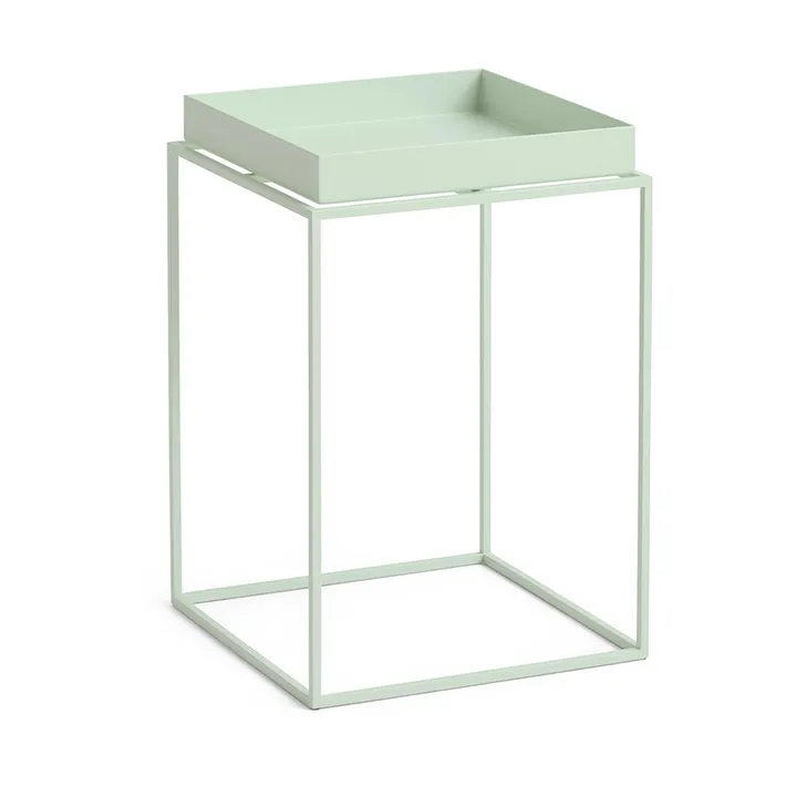 Table à plateau Tray Table medium - Soft mint, 30x30x44 cm - HAY