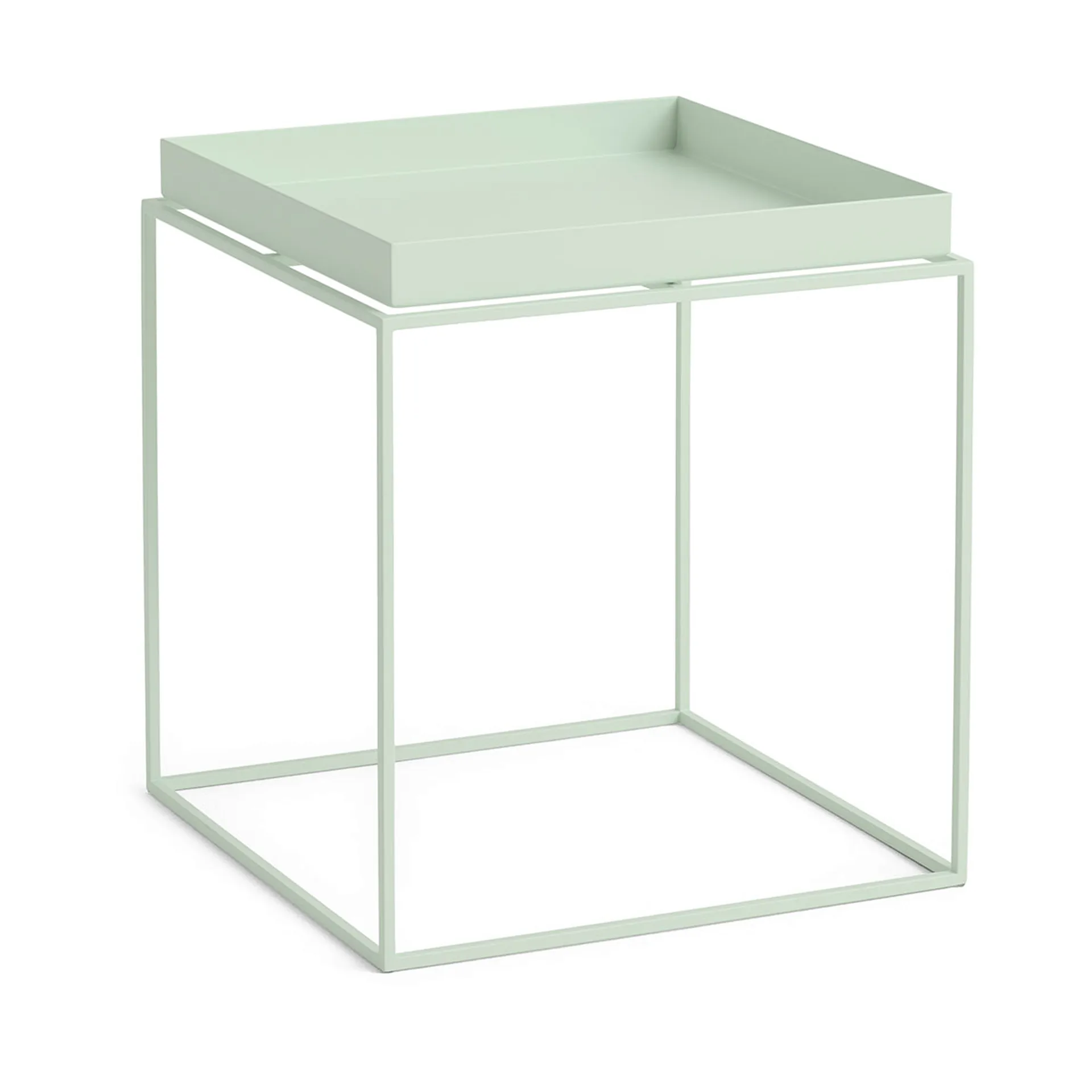Table à plateau Tray Table medium, Soft mint, 40x40x44 cm HAY