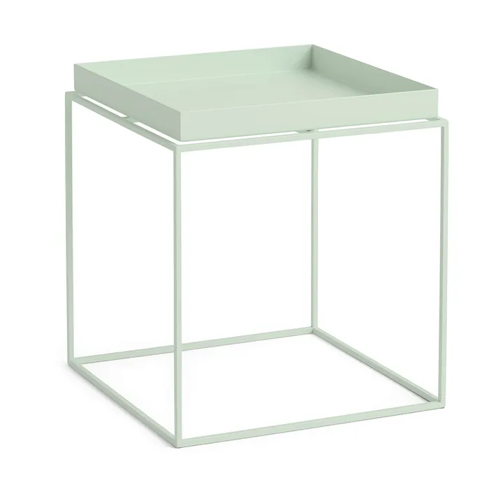 Table à plateau Tray Table medium - Soft mint, 40x40x44 cm - HAY