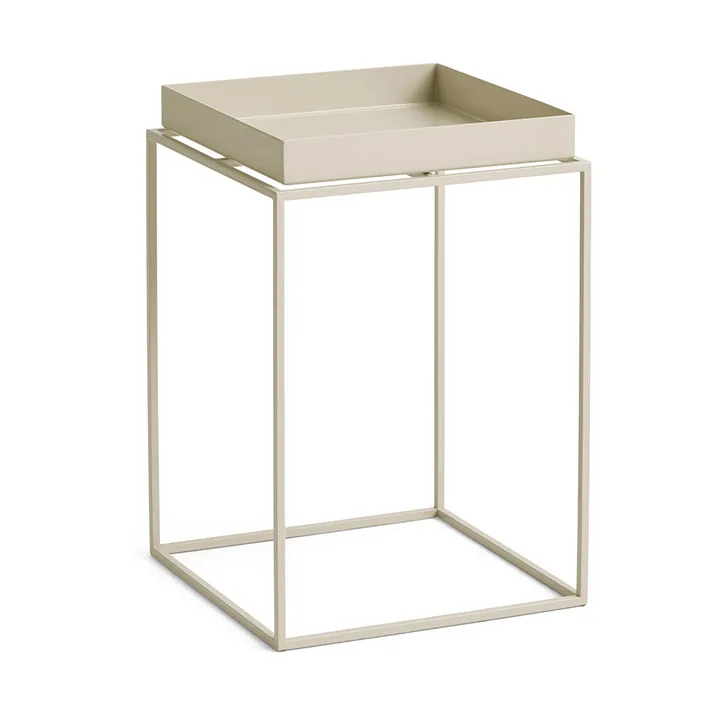 Table à plateau Tray Table medium - Warm beige, 30x30x44 cm - HAY
