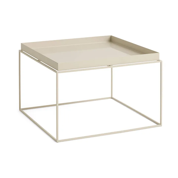 Table à plateau Tray Table medium - Warm beige, 60x60x39 cm - HAY