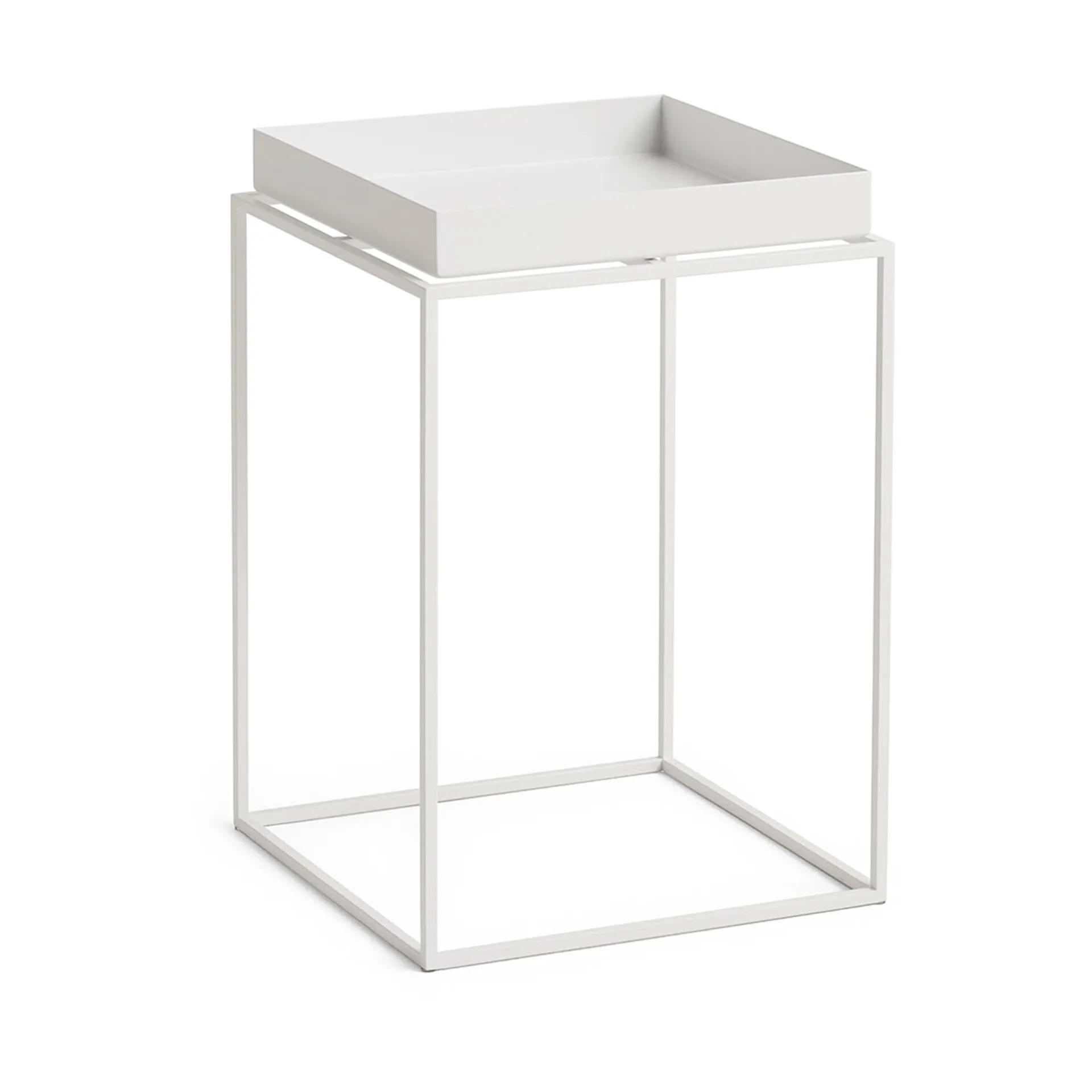 Table à plateau Tray Table medium, White, 30x30x44 cm HAY