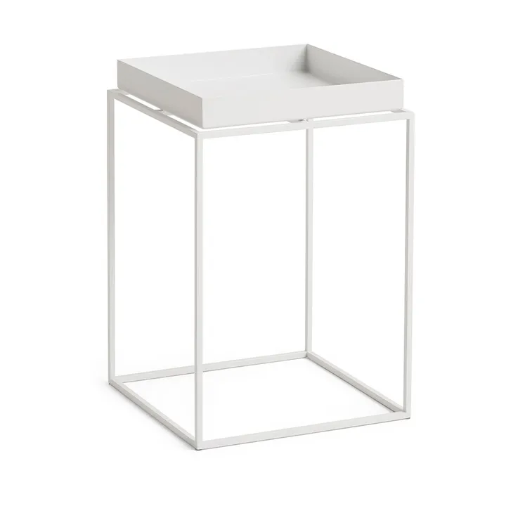 Table à plateau Tray Table medium - White, 30x30x44 cm - HAY