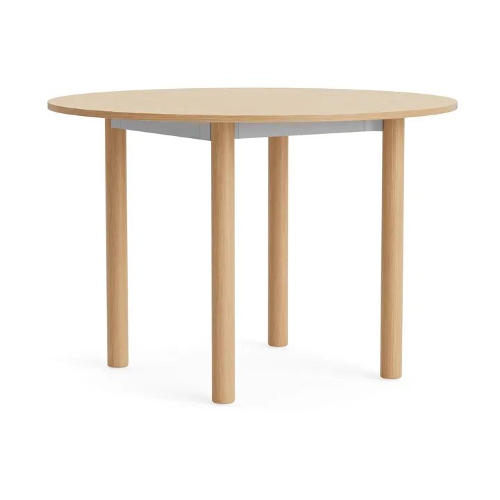 Table Annex Round - Aluminium oxydé Laiton laqué, Ø110 cm - HAY