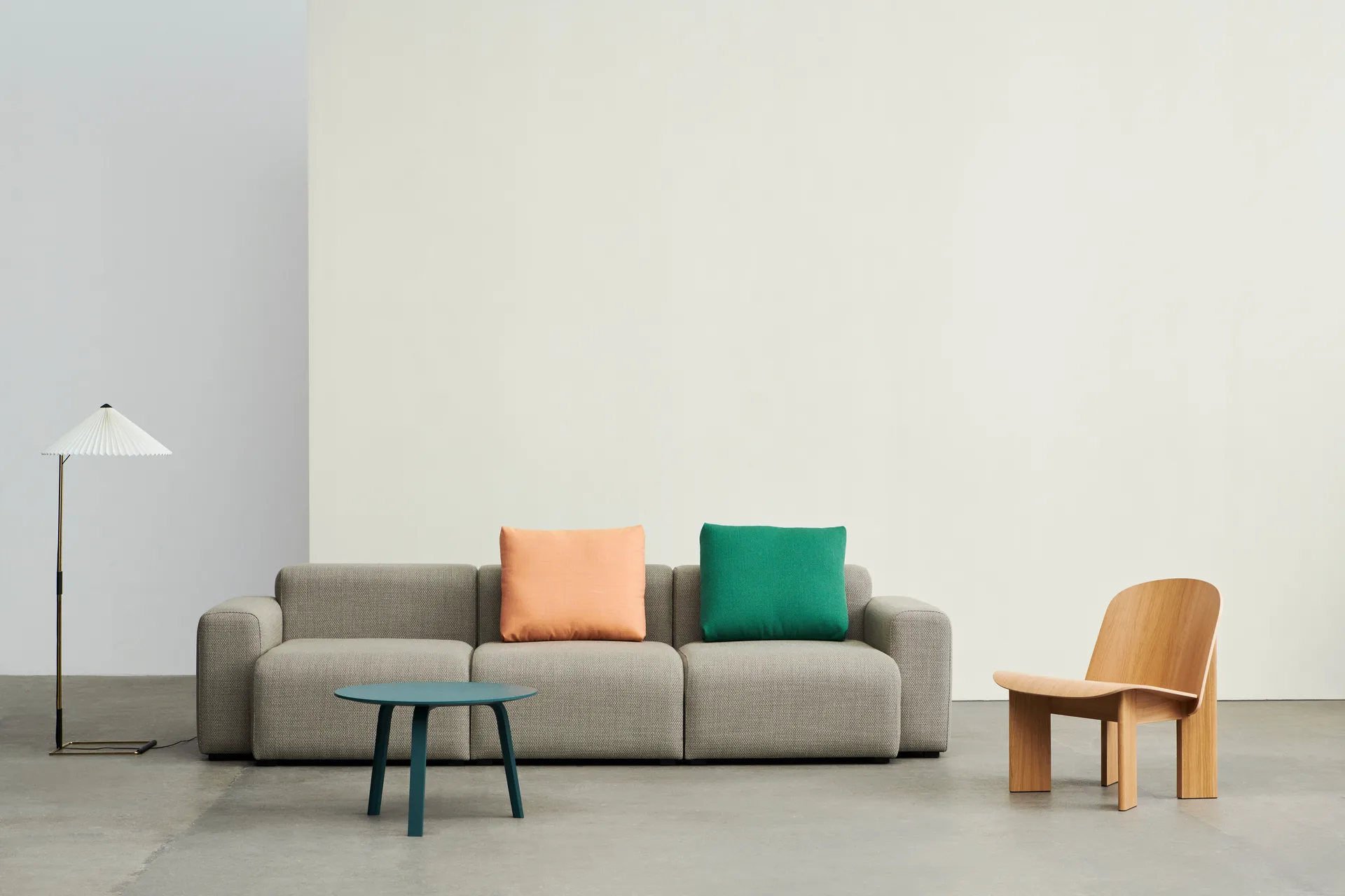 Table basse Bella, Brunswick green oak, Ø60x39 cm HAY