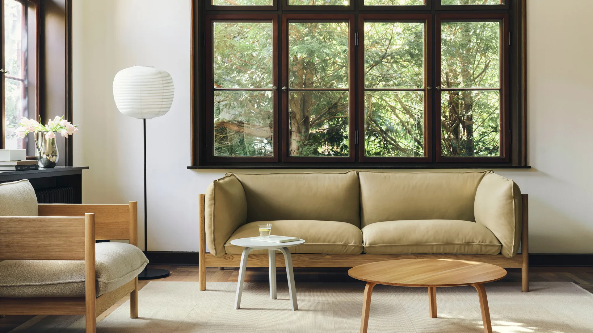 Table basse Bella, Chêne huilé, Ø80x32 cm HAY