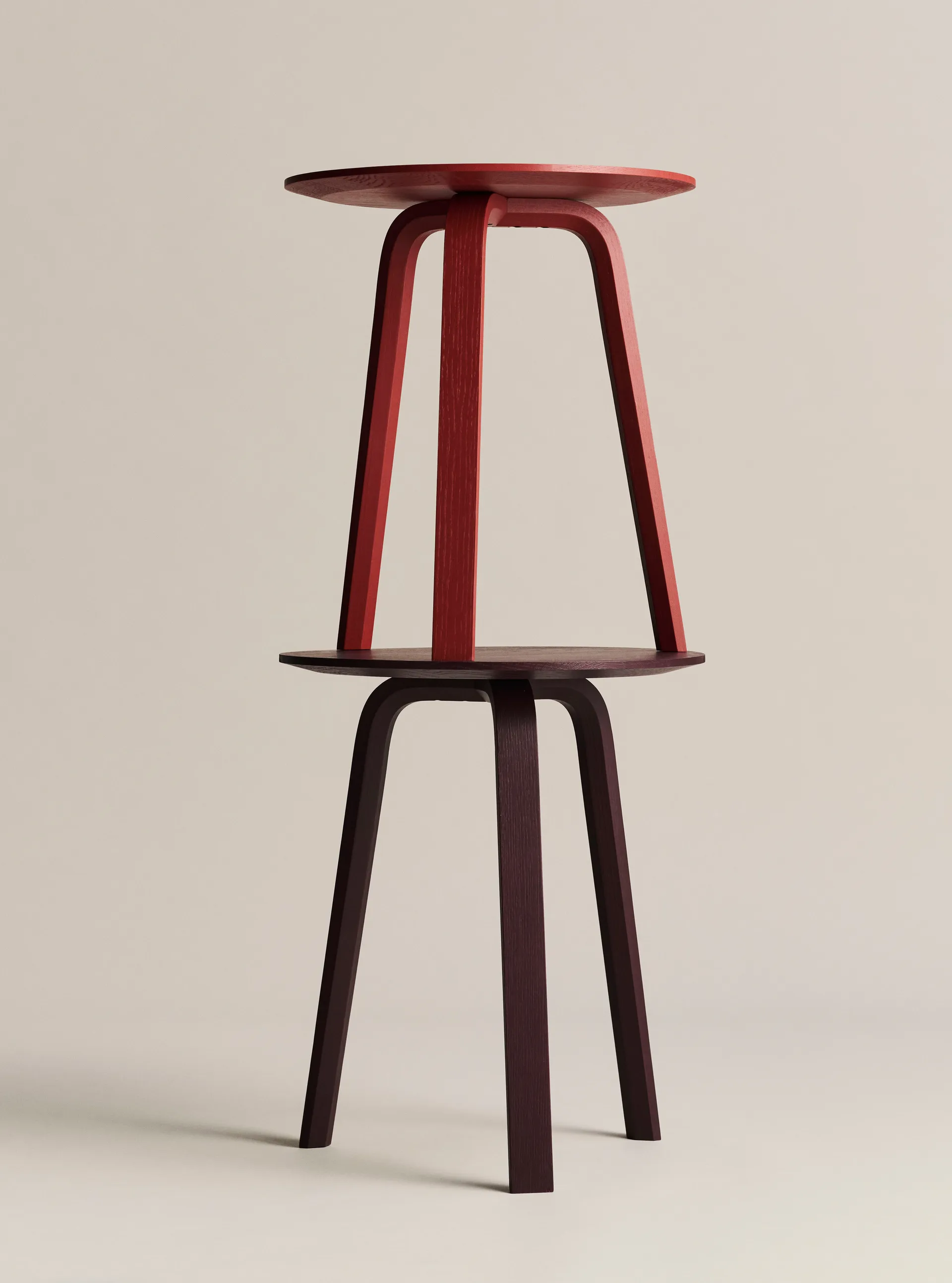 Table basse Bella, Dark bordeaux, Ø45x49 cm HAY