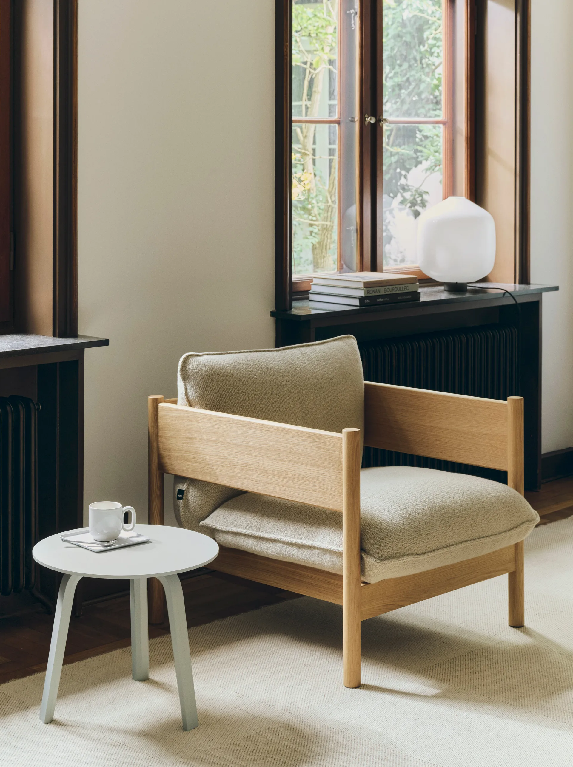 Table basse Bella, Eucalyptus water, Ø45x39 cm HAY