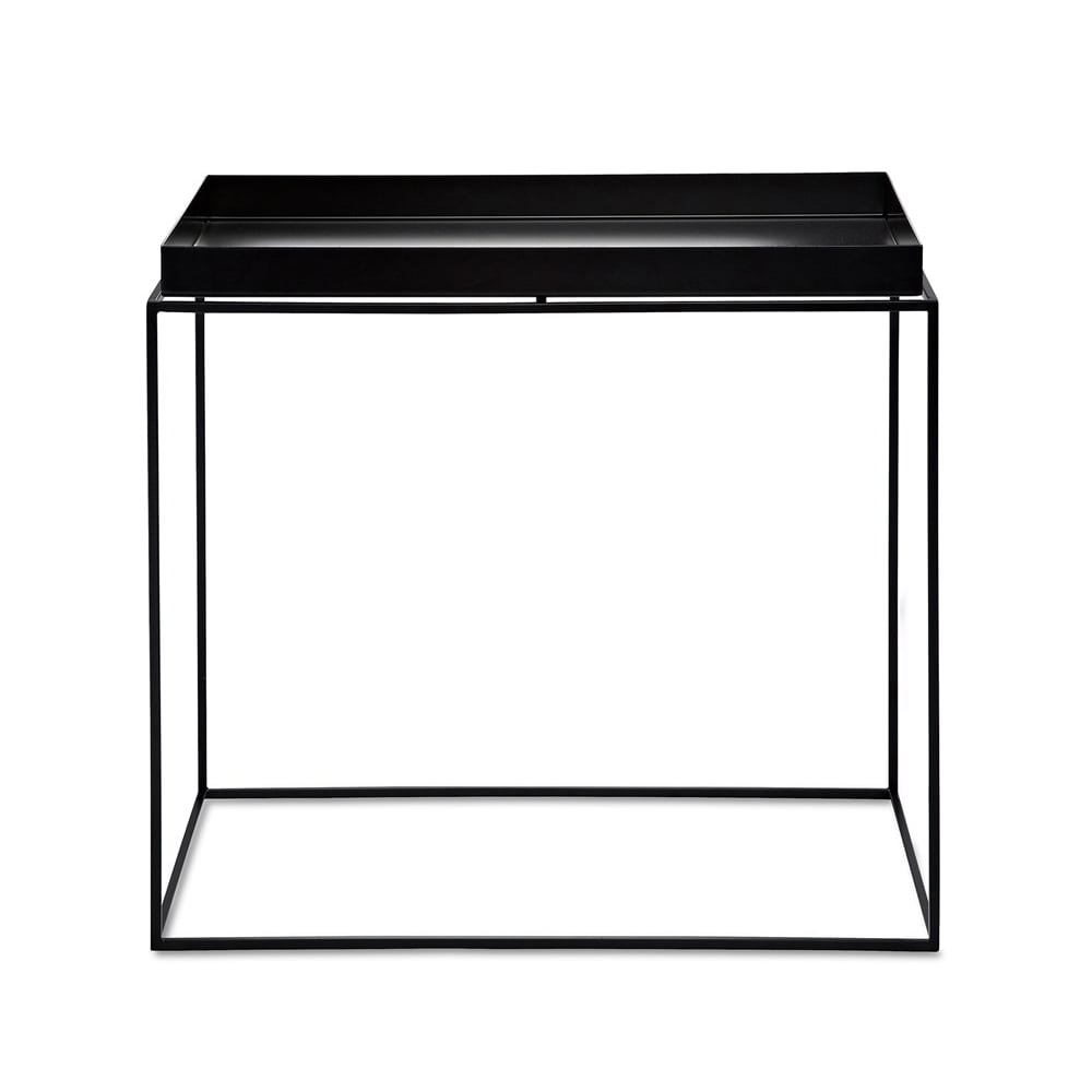 HAY Table basse Tray Table Black, large | Design Scandinave | Table de salon | Noir