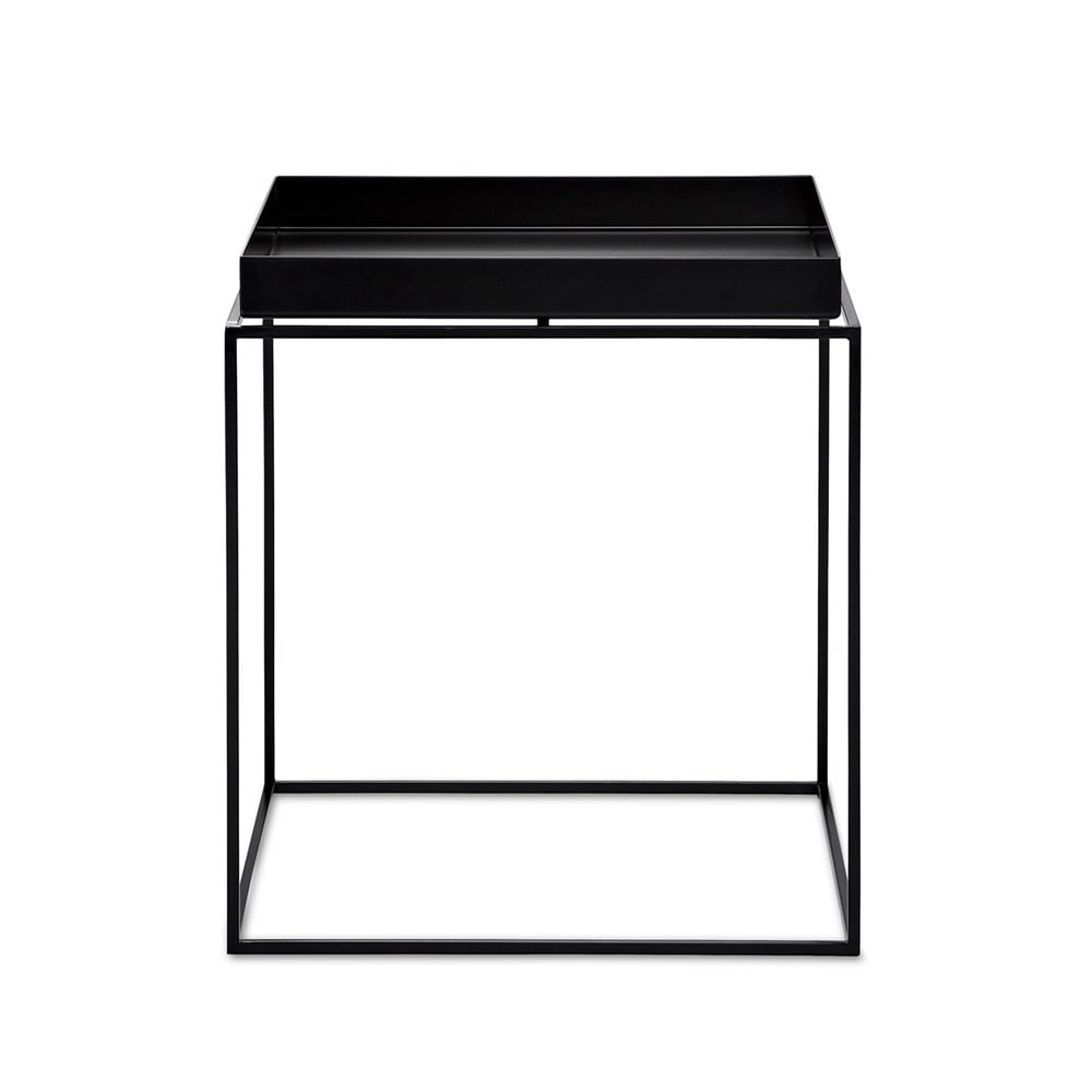 HAY Table basse Tray Table Black, medium | Design Scandinave | Table de salon | Noir