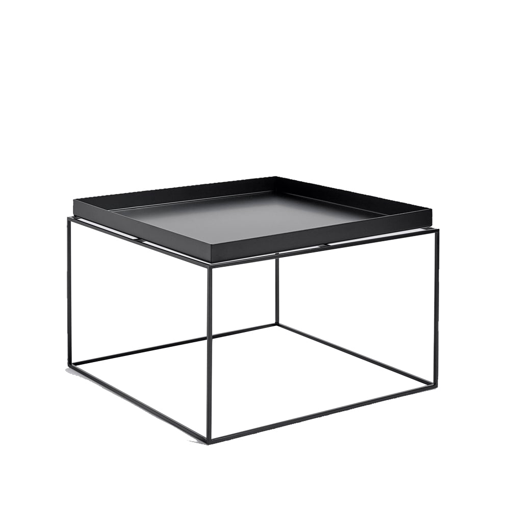 HAY Table basse Tray Table Coffee Black | Design Scandinave | Table de salon | Noir