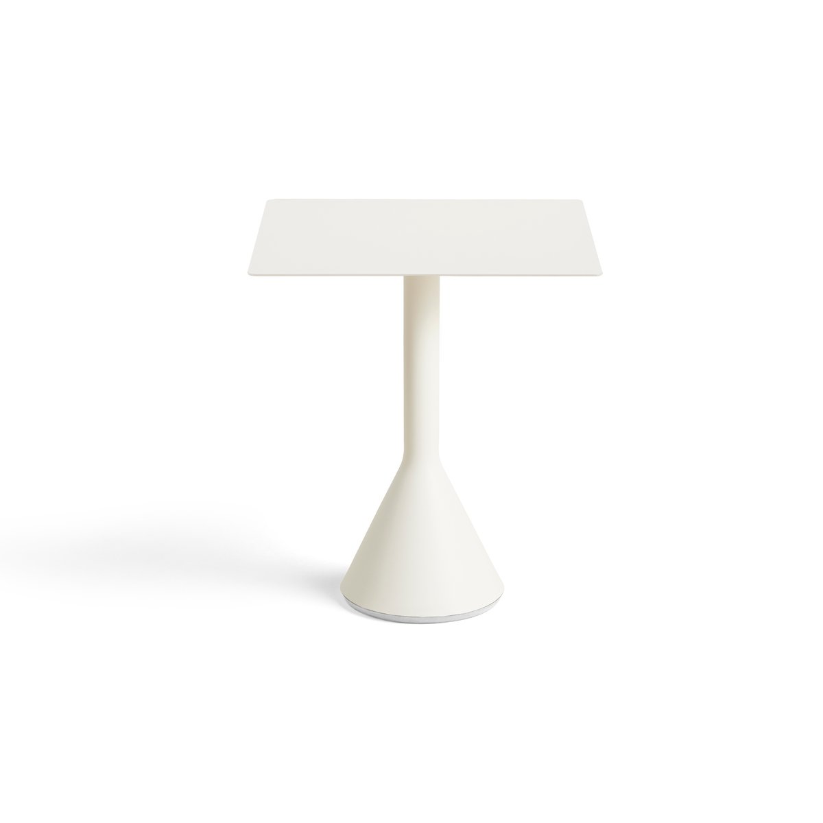 HAY Table café carrée Palissade Cone 65x65 cm Cream white