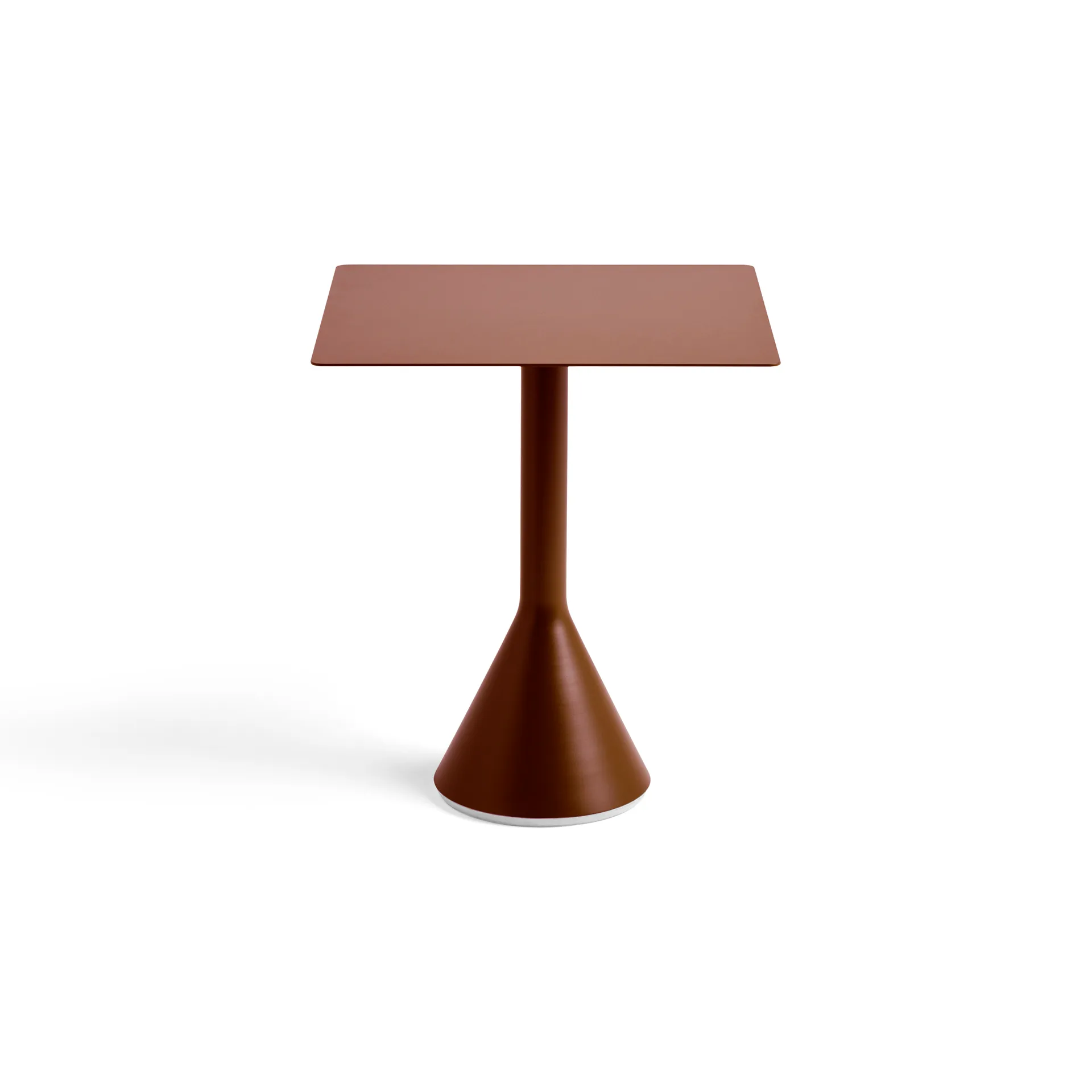 Table café carrée Palissade Cone 65x65 cm, Iron red HAY