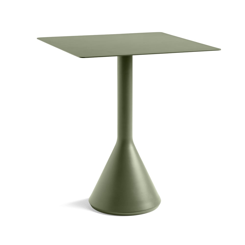 HAY Table café carrée Palissade Cone 65x65 cm olive