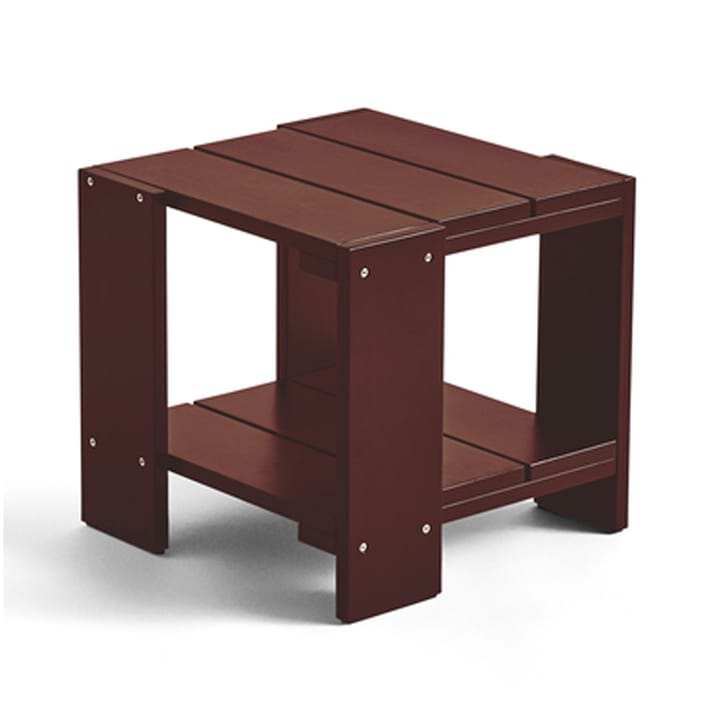 Table Crate Side Table 49,5x49,5x45 cm pin laqué - Iron red - HAY