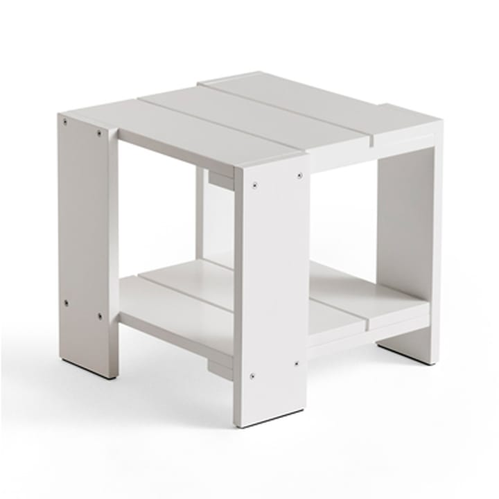 Table Crate Side Table 49,5x49,5x45 cm pin laqué - White - HAY