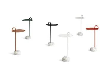 Table d'appoint Bowler - Cream white-granite - HAY