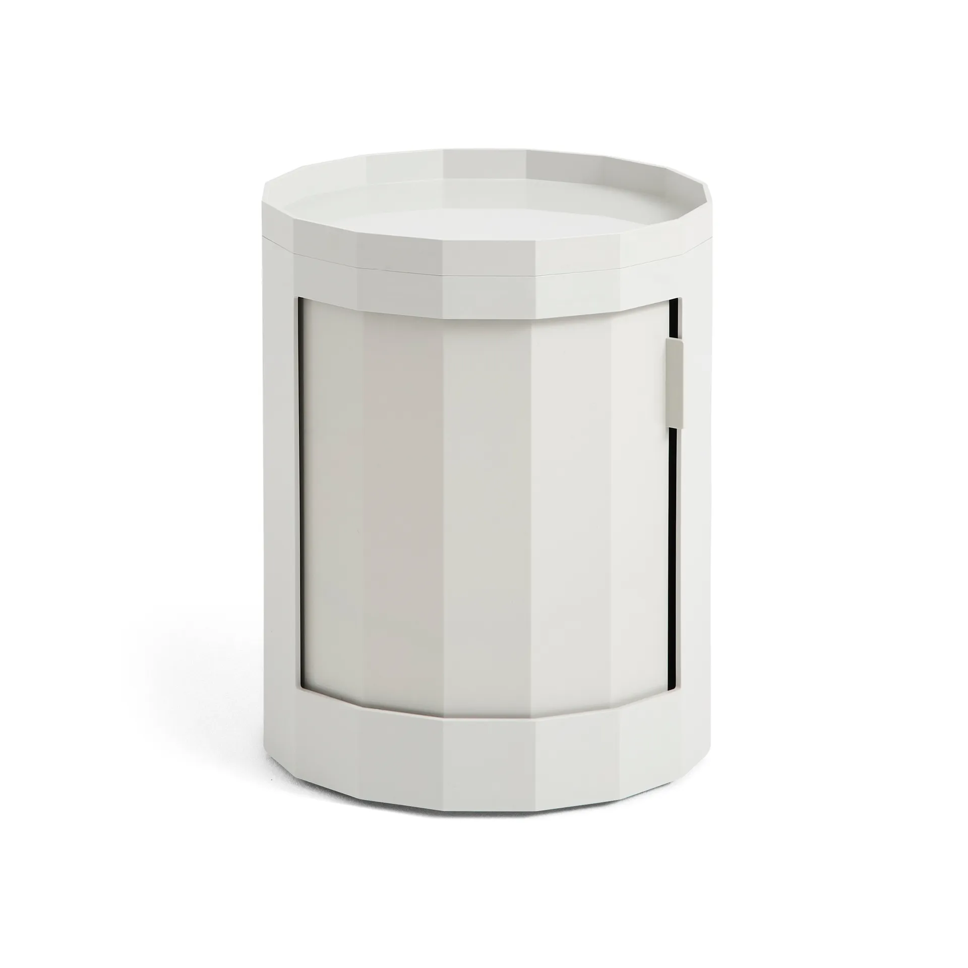 Table d'appoint Facet Cabinet 100, Misty grey HAY