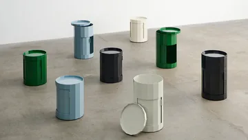 Table d'appoint Facet Cabinet 100 - Spinach green - HAY